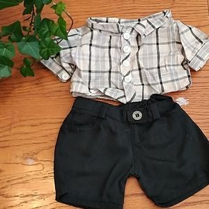 Build-A-Bear Plaid Outfit